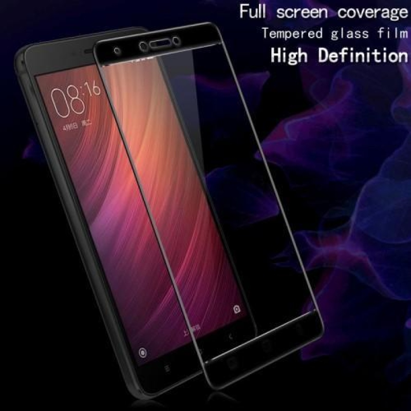 GT rögzítés teljes képernyő edzett üveg Xiaomi Redmi Note 4X - fekete szegélyen
