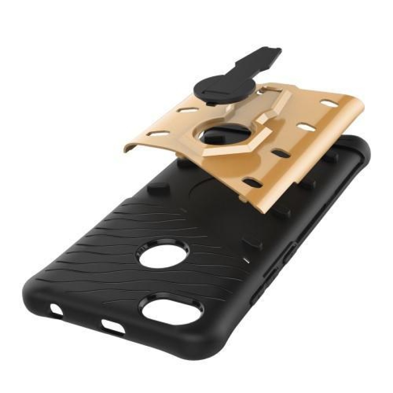 GT tartós tok forgatható állvánnyal Xiaomi Redmi Note 5A Prime készülékhez - arany színben