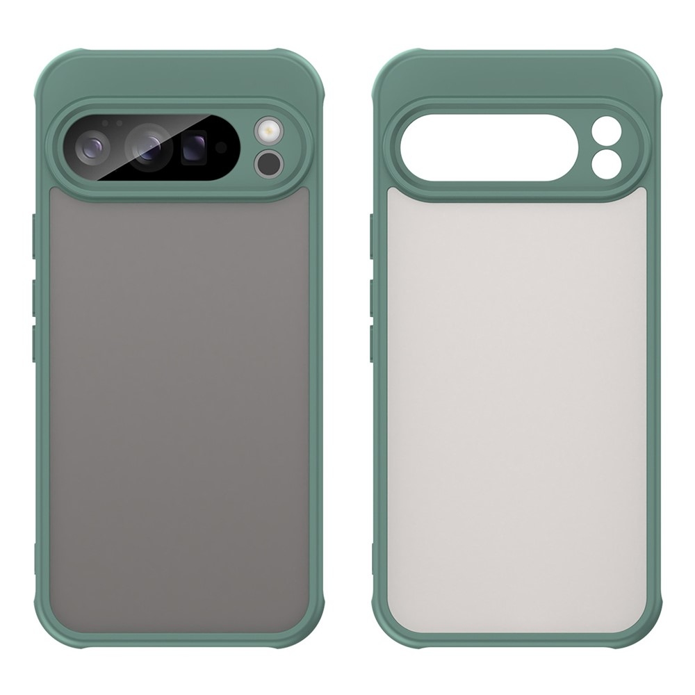 Zselés tok kemény hátlappal a Google Pixel 10 Pro XL számára - zöld színű