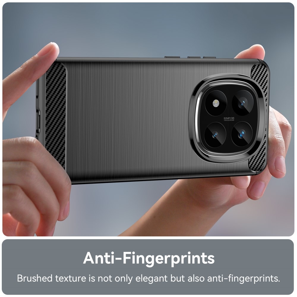 Szénálló zselés tok Xiaomi Redmi Note 14 Pro+ 5G - fekete