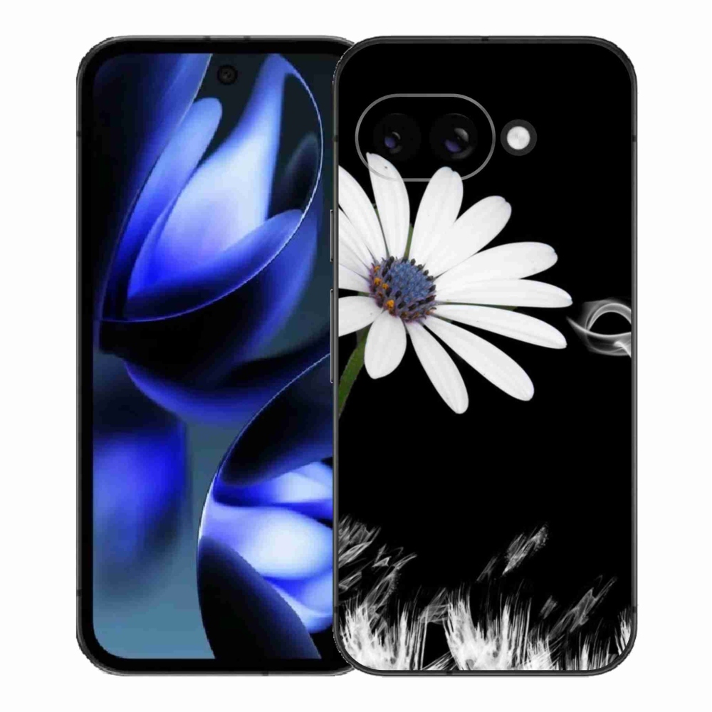 Gél védőhuzat mmCase a Google Pixel 9a készülékhez - fehér virág