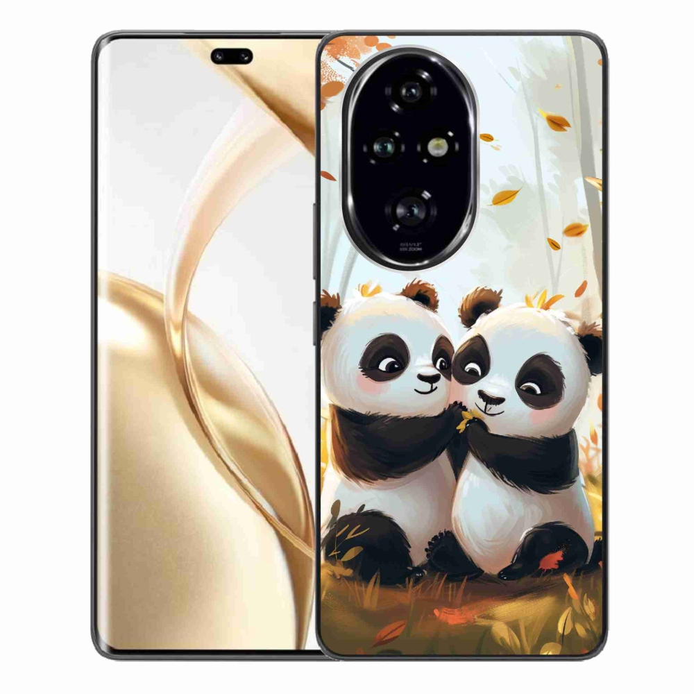 Zselés borítás mmCase a Honor 200 Pro 5G készülékhez - pandák