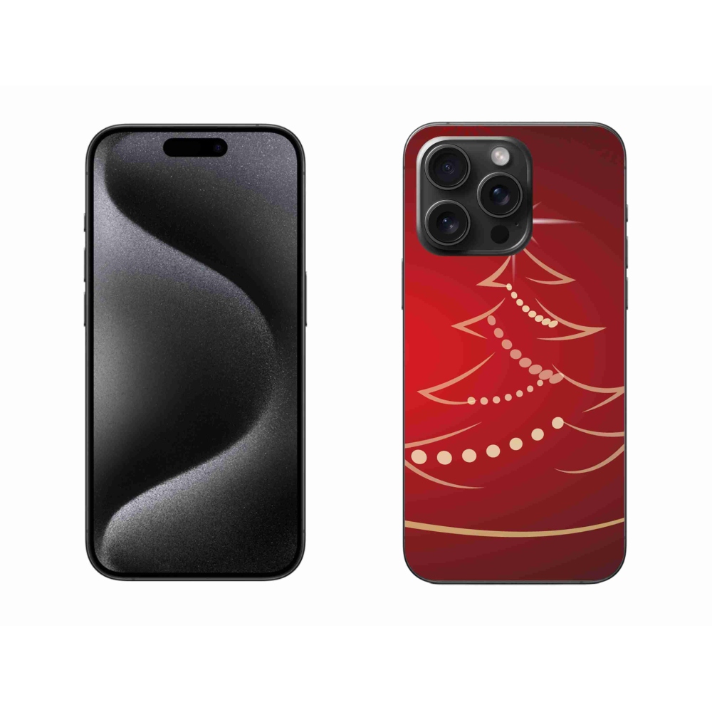 Gél borítás mmCase iPhone 15 Pro Max készülékhez - karácsonyfa karikatúra