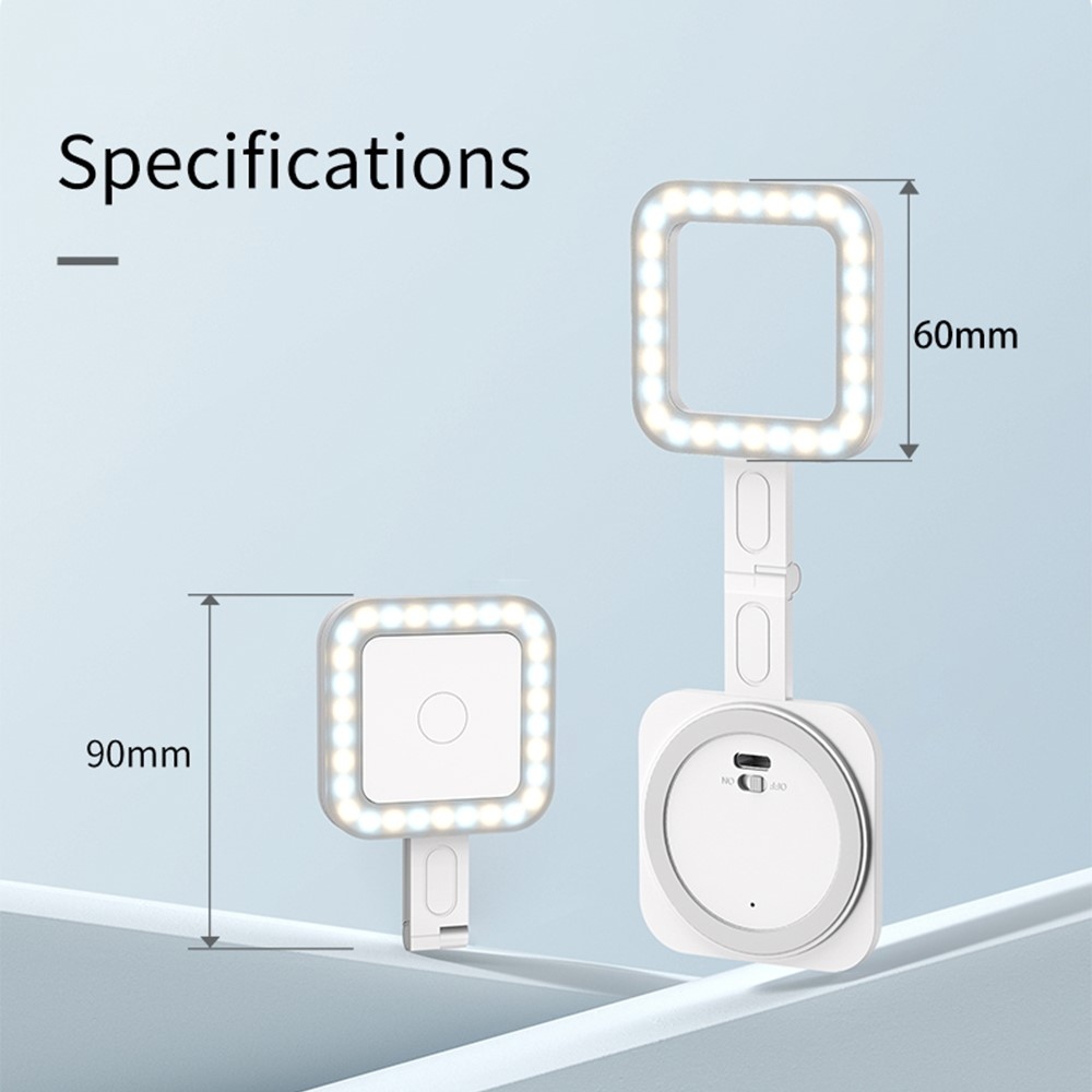 V18 mágneses LED mobiltelefon-világítás - fehér