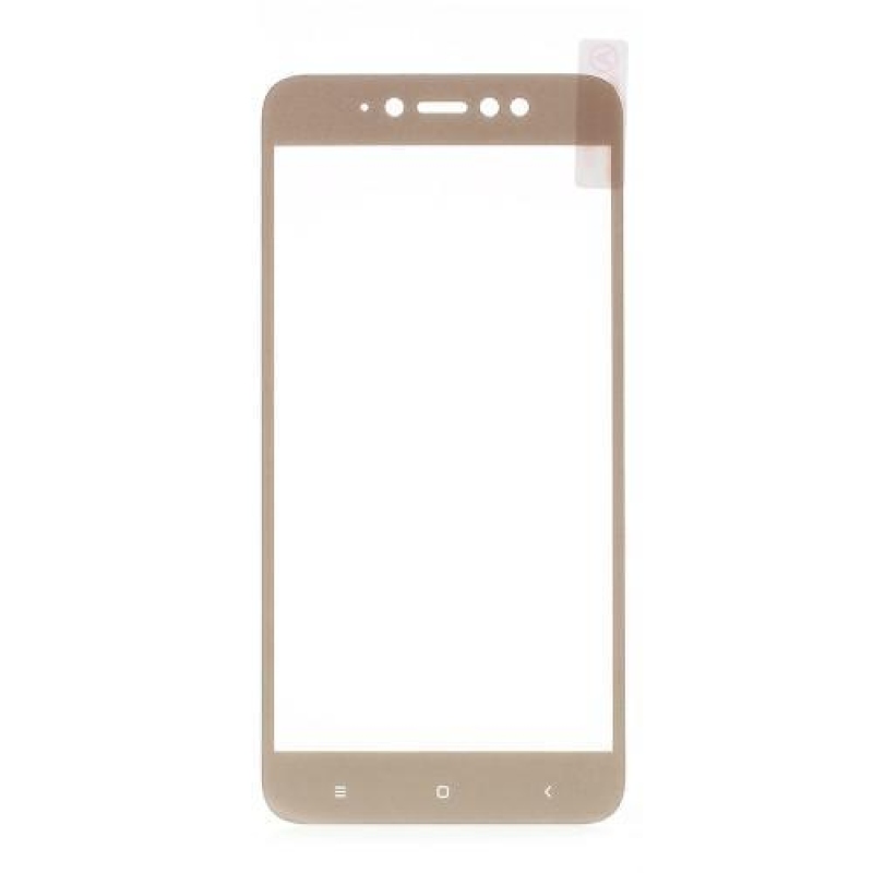 GTscreen teljes képernyő edzett üveg Xiaomi Redmi Note 5A Prime - arany szegéllyel