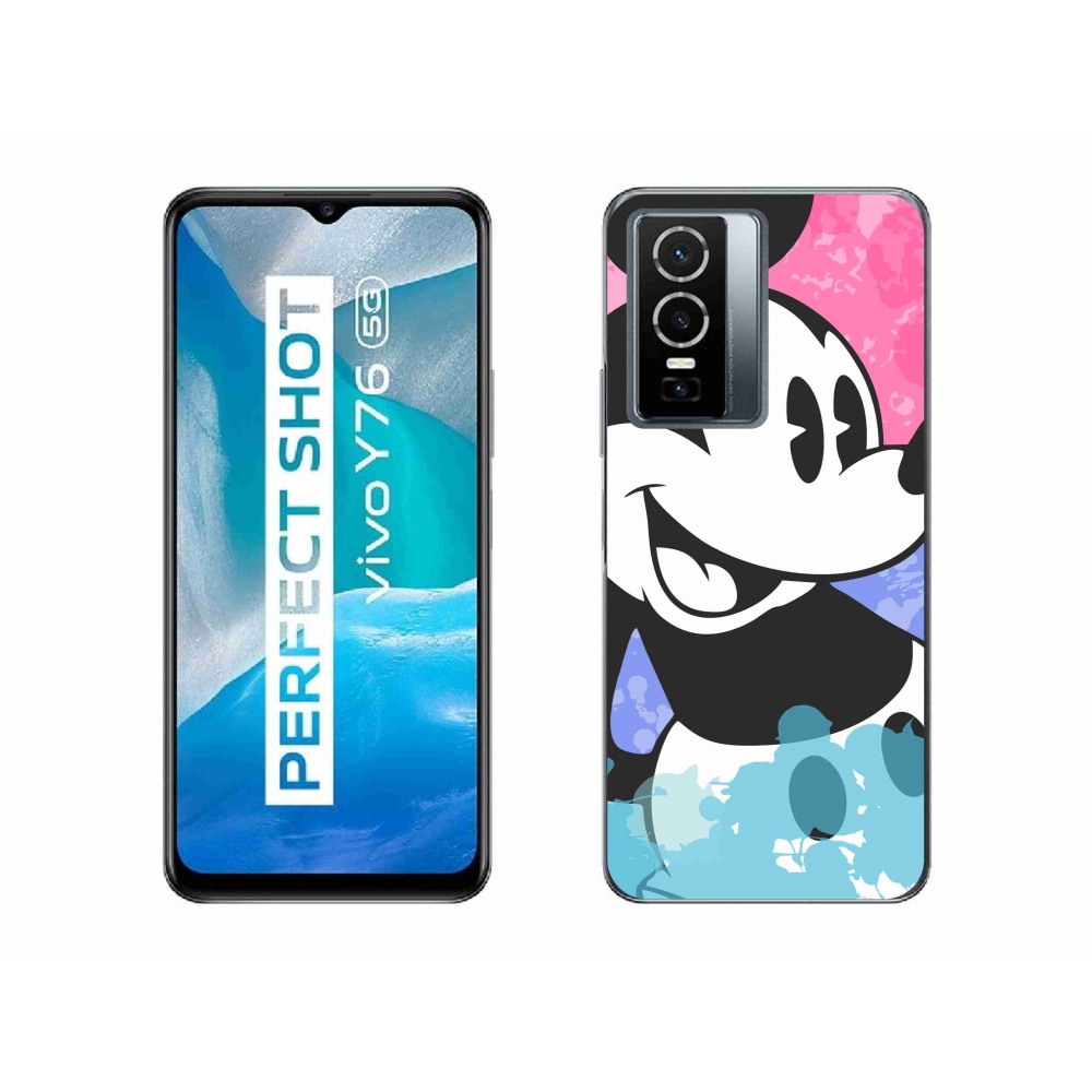 Zselés borítás mmCase a Vivo Y76 5G készülékhez - mickey egér