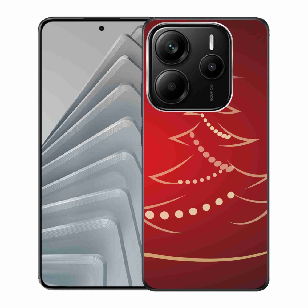 Gél borító mmCase a Xiaomi Redmi Note 14 5G-hez - karácsonyfa karikatúra