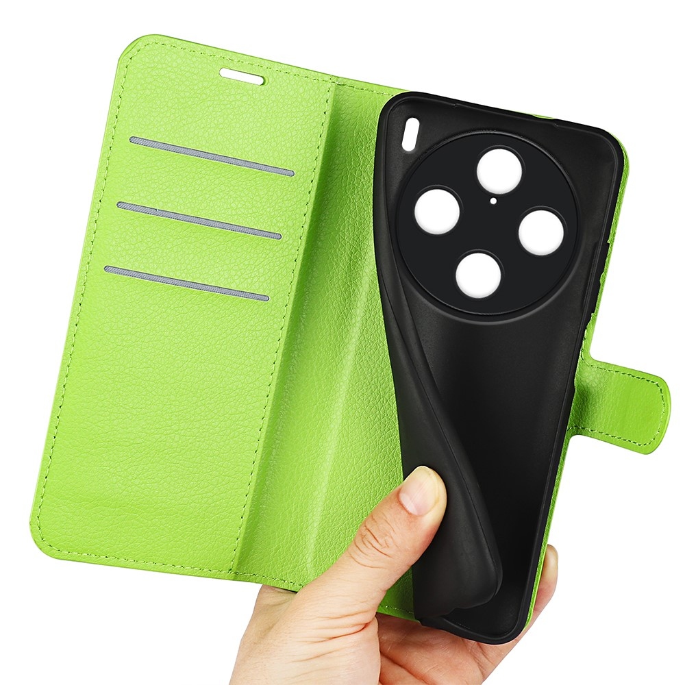 Litchi könyv tok a Vivo X100 Pro 5G-hez - zöld