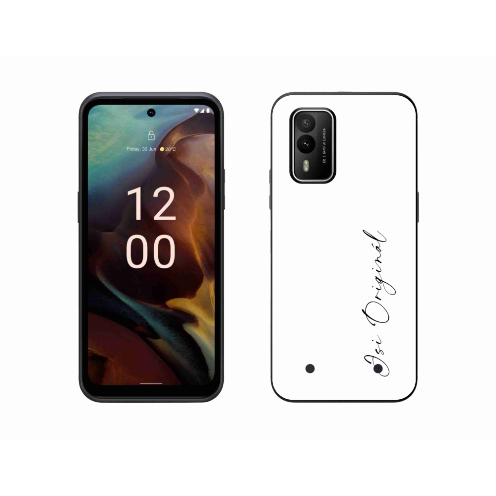 Zselés borító mmCase a Nokia XR21 készülékhez - Ön az eredeti fehér háttér
