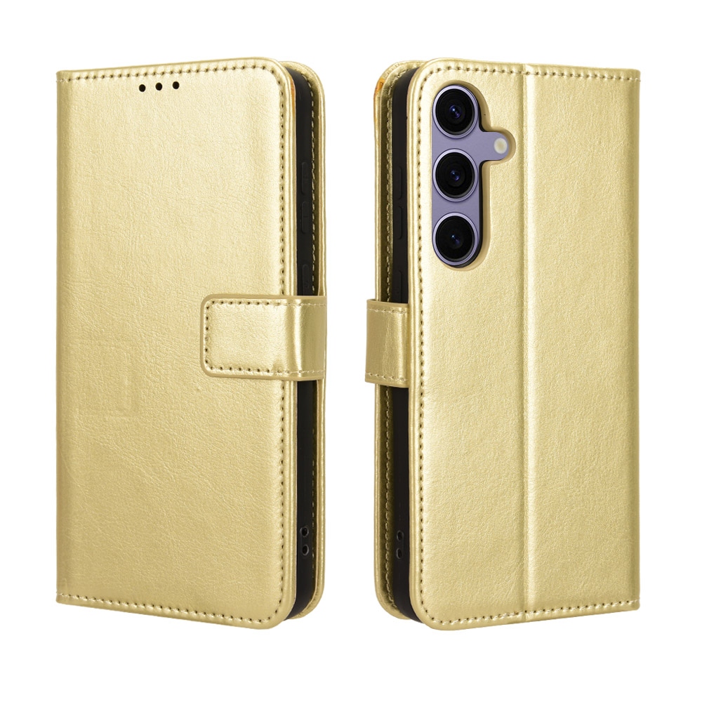 Őrült könyv tok Samsung Galaxy S25 FE - arany színű