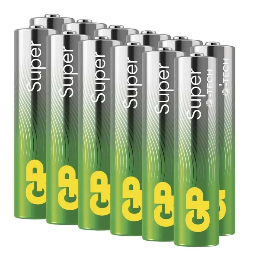 GP Super AAA alkáli elemek (LR03) - 12db