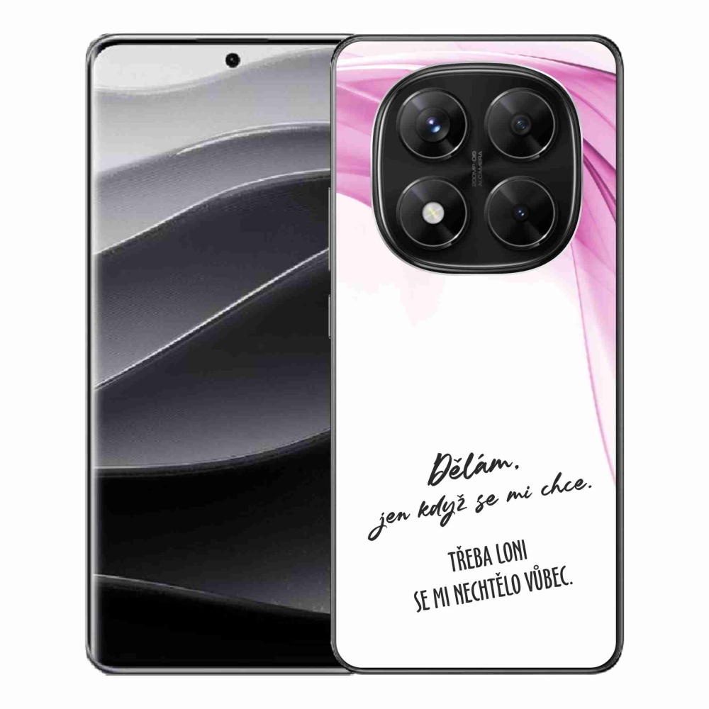 Gél borító mmCase a Xiaomi Redmi Note 14 Pro 5G/Poco X7 5G számára - vicces szöveg 12 fehér háttérrel