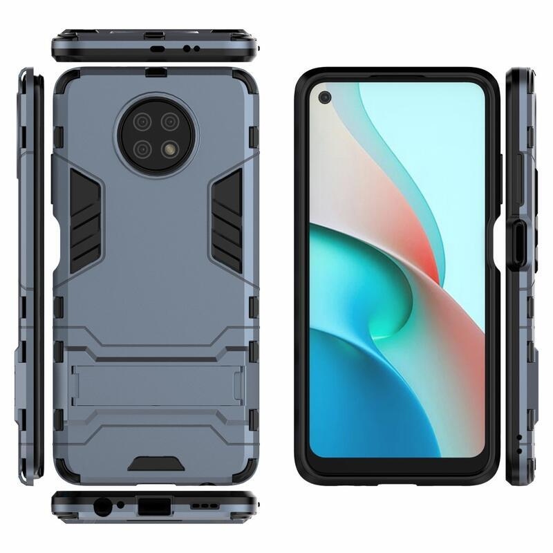 Védő hibrid tartós borító Xiaomi Redmi Note 9T 5G - kék