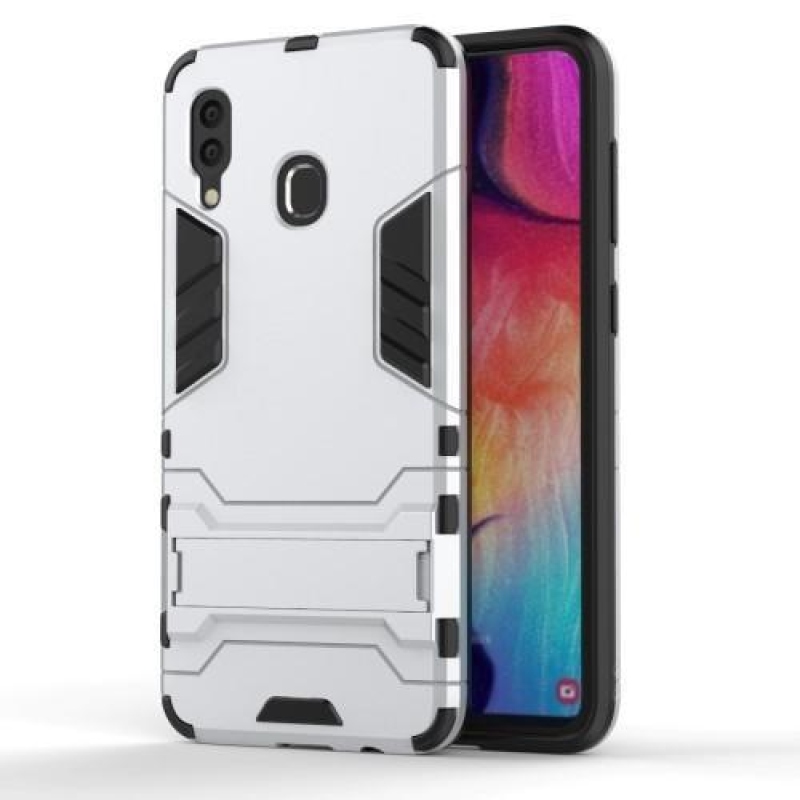 Guard hibrid tartós mobil tok Samsung Galaxy A30 / A20 készülékhez - ezüst színű