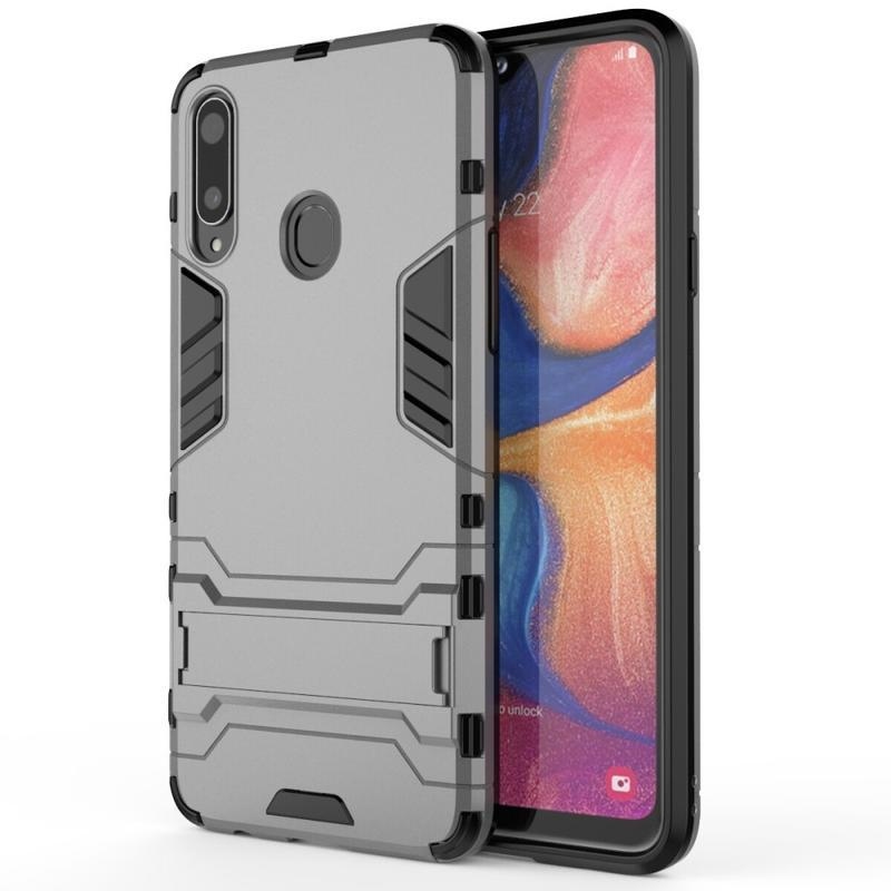 Guard tartós hibrid védőburkolat Samsung Galaxy A20s készülékhez - szürke