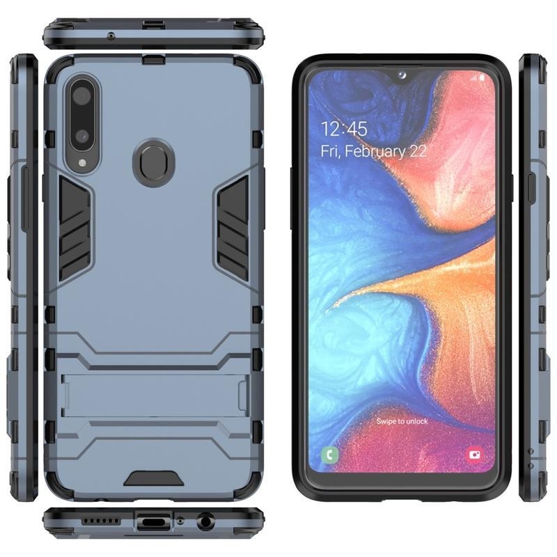 Guard tartós hibrid borítás Samsung Galaxy A20s készülékhez - kék