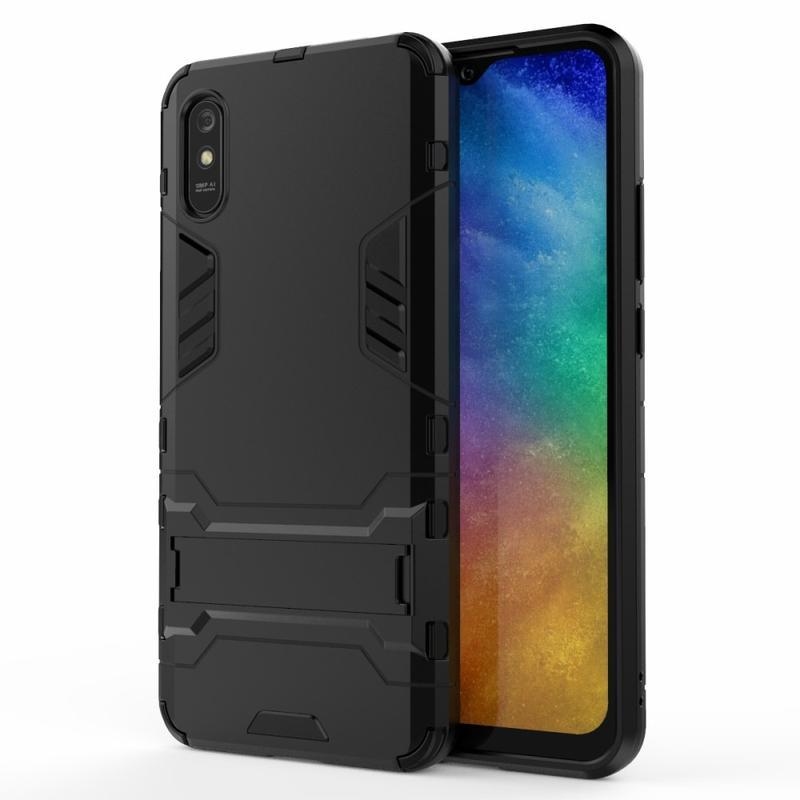 Guard tartós hibrid védőburkolat Xiaomi redmi 9A/9AT készülékhez - fekete
