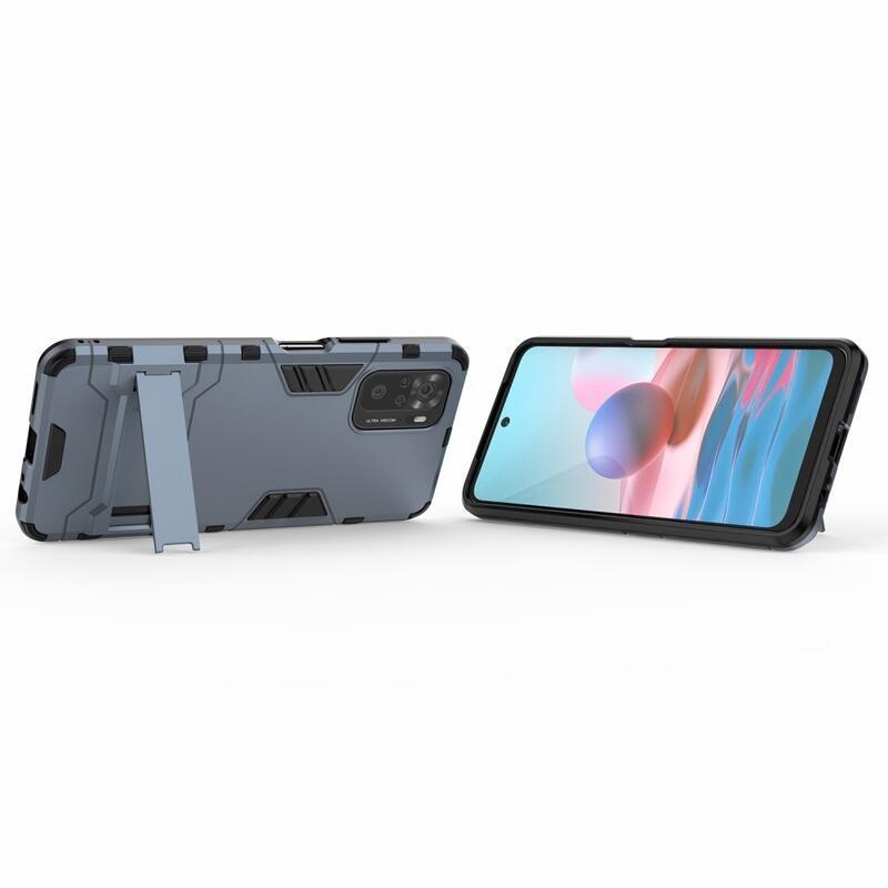 Guard tartós hibrid védőburkolat Xiaomi Redmi Note 10 4G/Redmi Note 10S/Poco M5s - kék