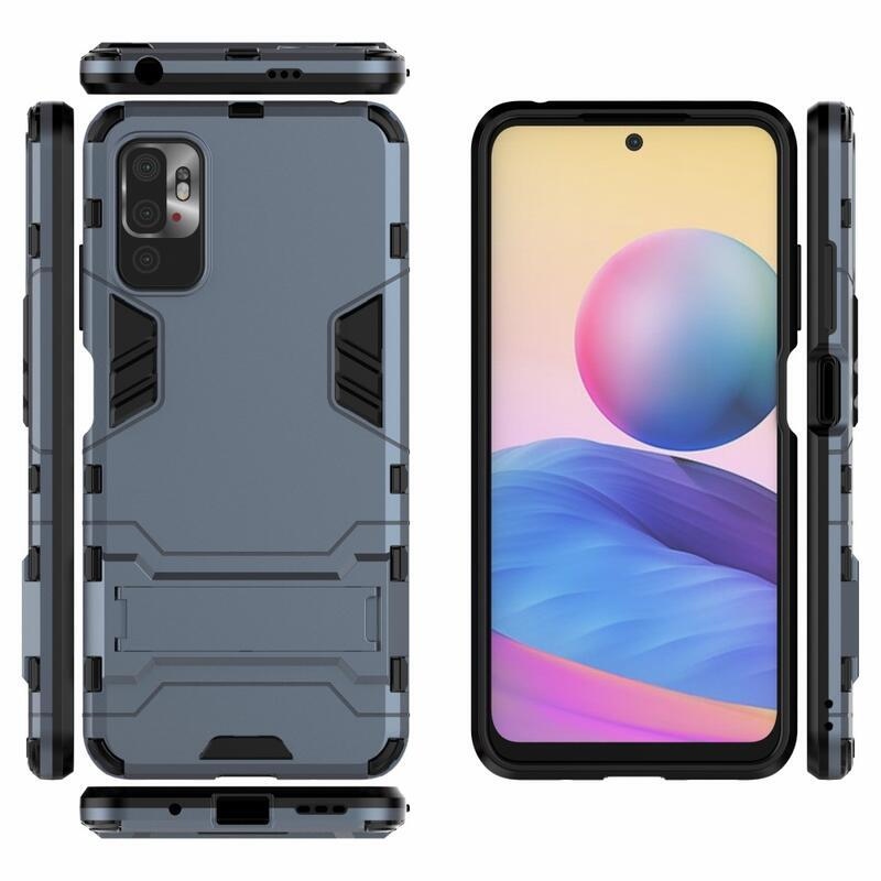 Guard tartós hibrid védőburkolat Xiaomi Redmi Note 10 5G/Poco M3 Pro 4G/5G készülékhez - kék