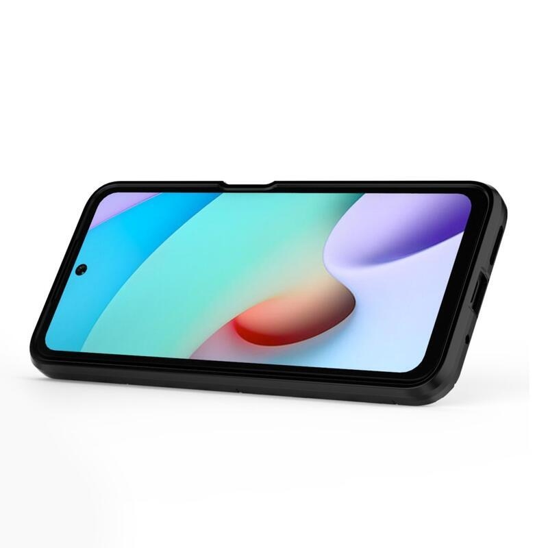 Guard tartós hibrid védőburkolat ujjmarkolattal Xiaomi Redmi 10/Redmi 10 (2022) - fekete