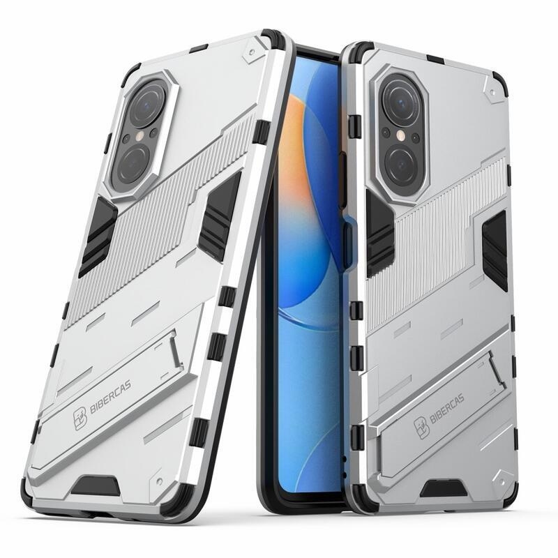 Armory tartós hibrid borító felhajtható állvánnyal a Huawei Nova 9 SE-hez - fehér