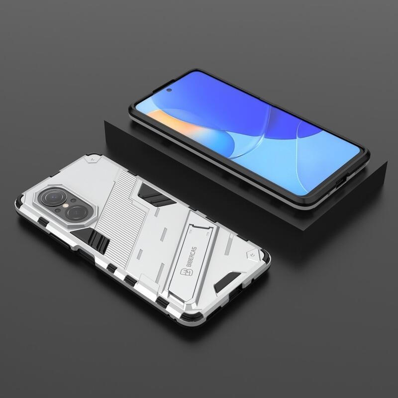 Armory tartós hibrid borító felhajtható állvánnyal a Huawei Nova 9 SE-hez - fehér