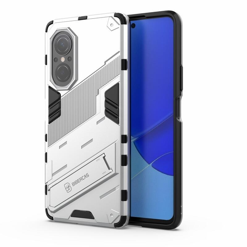 Armory tartós hibrid borító felhajtható állvánnyal a Huawei Nova 9 SE-hez - fehér