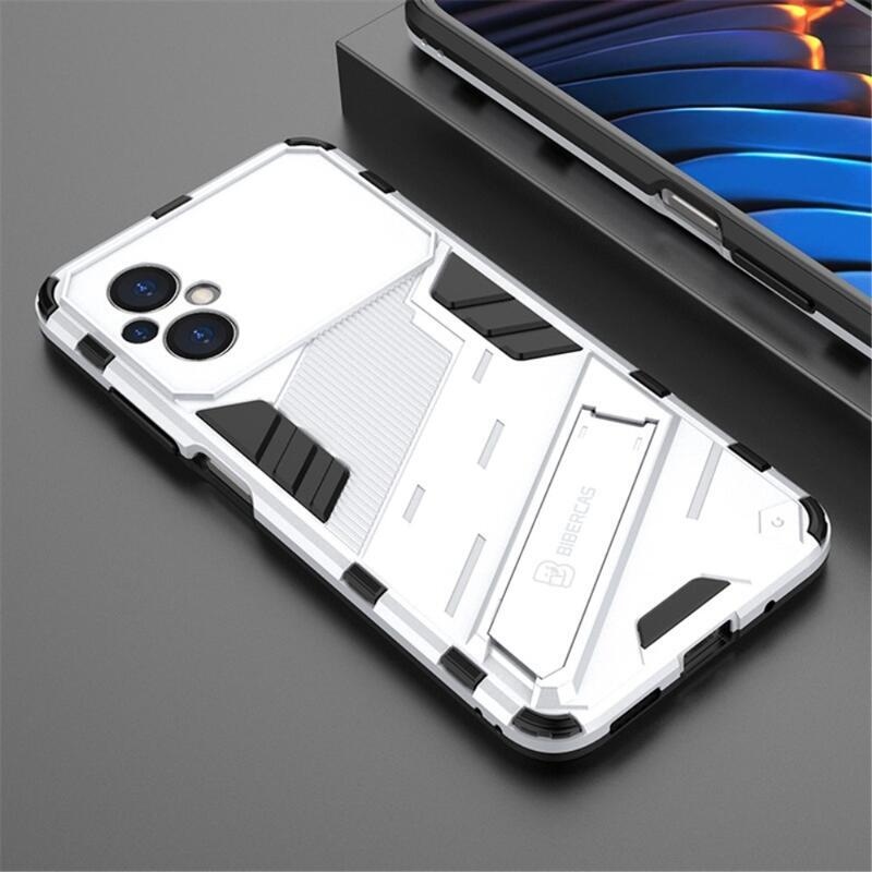 Guard tartós hibrid borító csuklós állvánnyal Xiaomi Poco M5 készülékhez - fehér