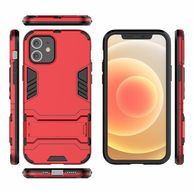 Guardy hibrid tartós borító iPhone 12 Pro/12 készülékhez - piros