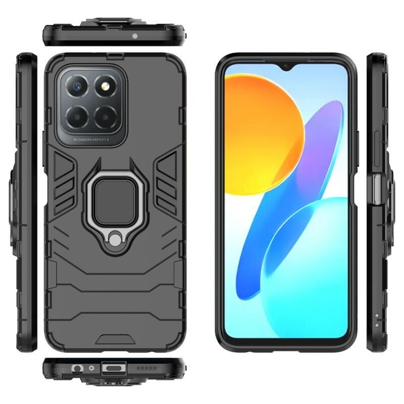 Guardy Tartós hibrid borító a Honor X8 5G/Honor 70 Lite 5G készülékhez - Fekete