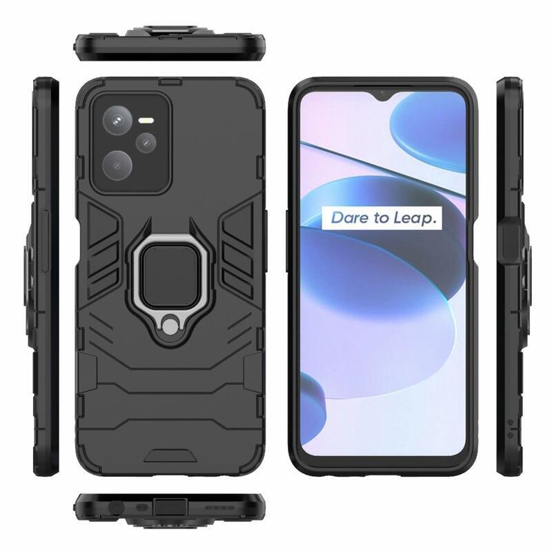 Guardy tartós hibrid mobiltelefon borító Realme C35 - fekete