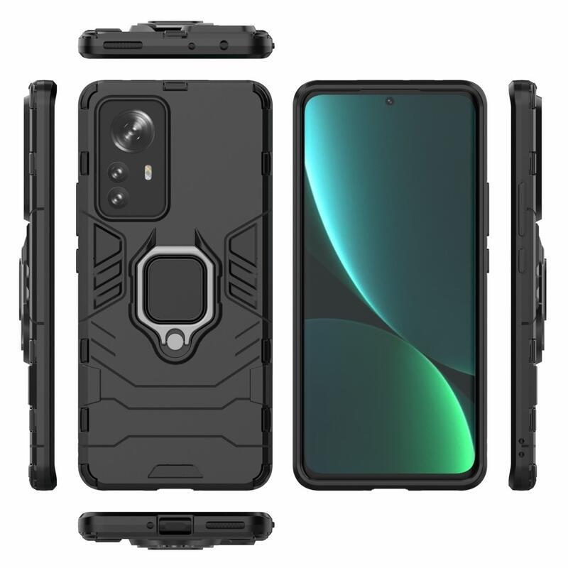 Guardy tartós hibrid borító Xiaomi 12 Pro-hoz - fekete