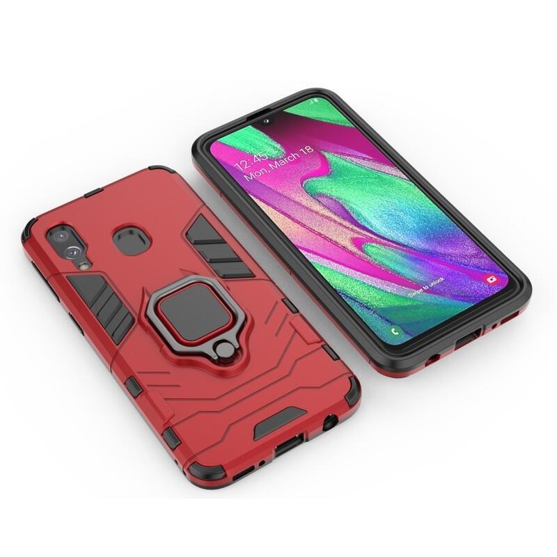 Guardy tartós hibrid borító Samsung Galaxy A40 készülékhez - piros