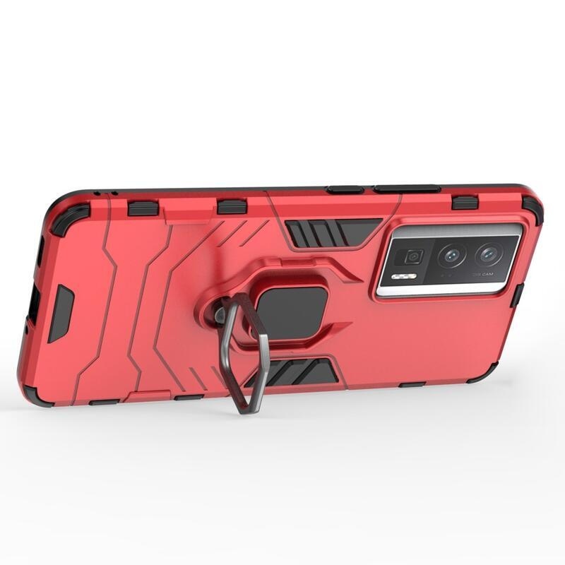 Guardy tartós hibrid borító a Xiaomi Poco F5 Pro-hoz - piros