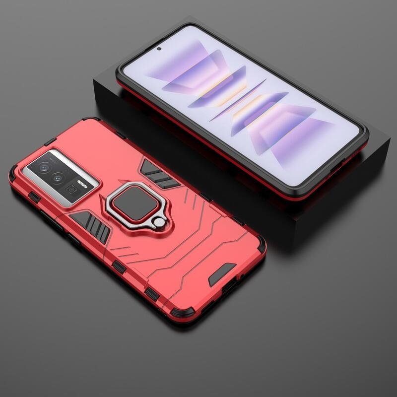 Guardy tartós hibrid borító a Xiaomi Poco F5 Pro-hoz - piros