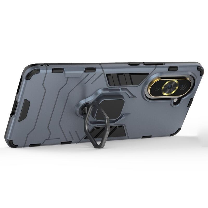 Guardy tartós hibrid borító ujjbeggyel a Huawei Nova 10 Pro-hoz - kék