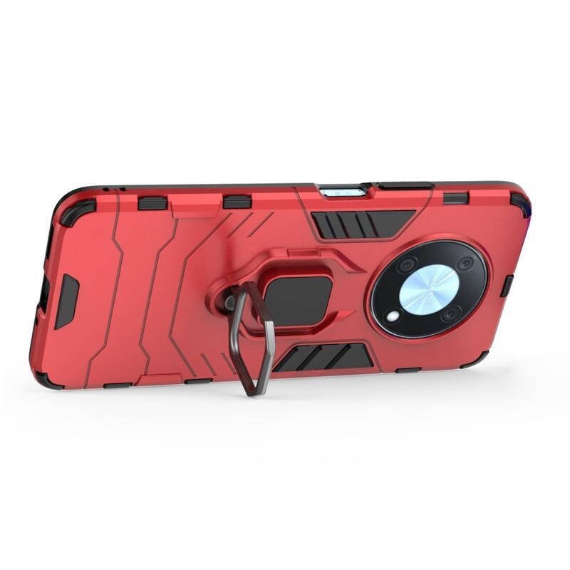 Guardy tartós hibrid borító ujjbeggyel a Huawei Nova Y90 készülékhez - piros