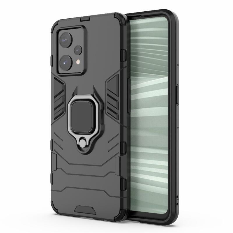 Guardy tartós hibrid borítás ujjbeggyel a Realme 9 Pro+ 5G készülékhez - fekete