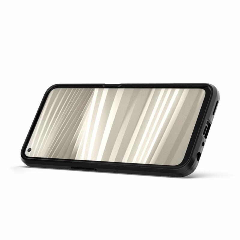 Guardy tartós hibrid borítás ujjbeggyel a Realme 9 Pro 5G készülékhez - fekete