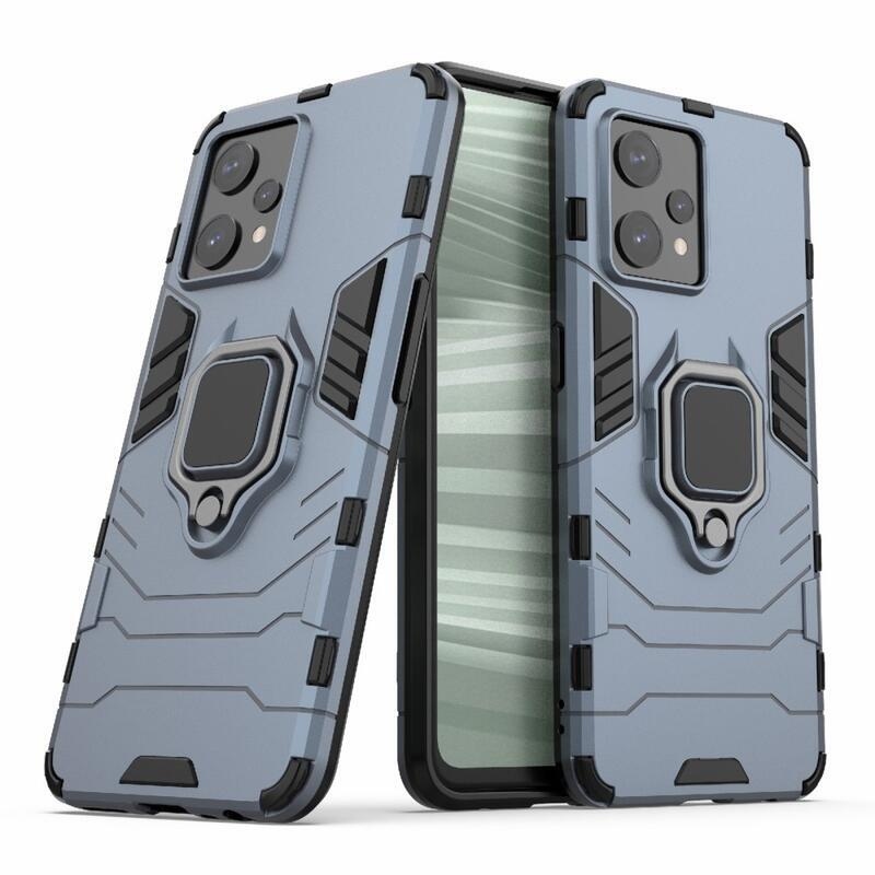 Guardy tartós hibrid borítás ujjbeggyel a Realme 9 Pro+ 5G készülékhez - kék