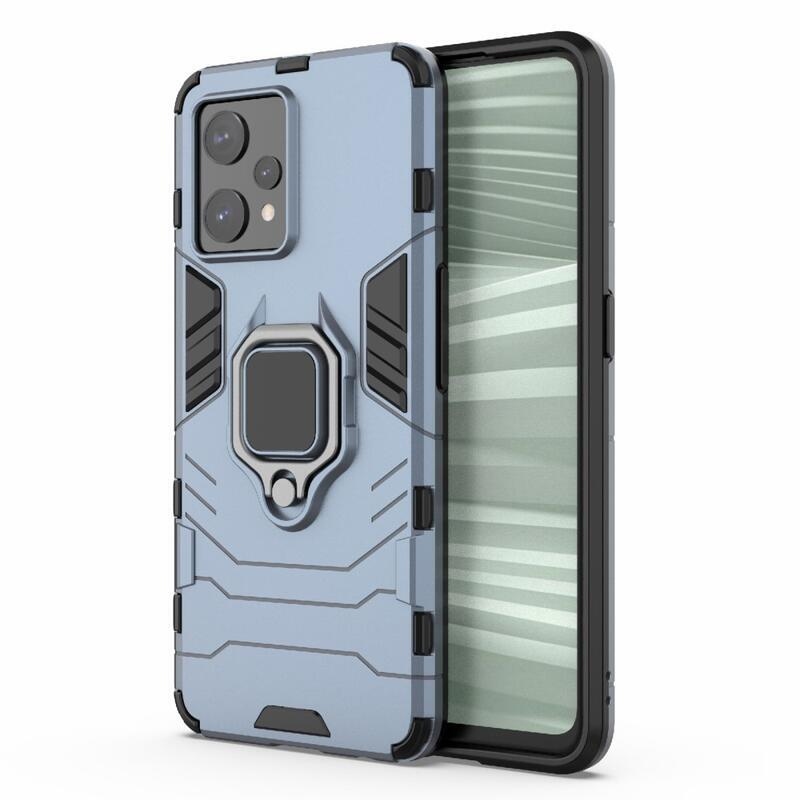 Guardy tartós hibrid borítás ujjbeggyel a Realme 9 Pro+ 5G készülékhez - kék