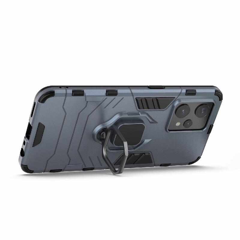 Guardy tartós hibrid borítás ujjbeggyel a Realme 9 Pro+ 5G készülékhez - kék