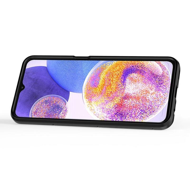 Guardy tartós hibrid borító ujjbeggyel Samsung Galaxy A23 4G/5G készülékhez - fekete