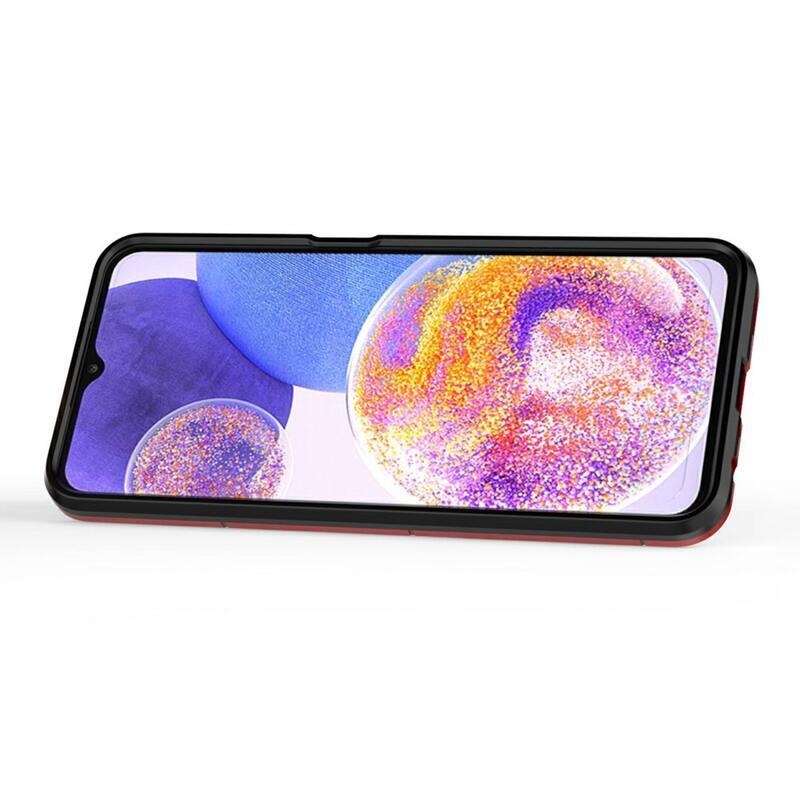 Guardy tartós hibrid borító ujjbeggyel Samsung Galaxy A23 4G/5G készülékhez - piros