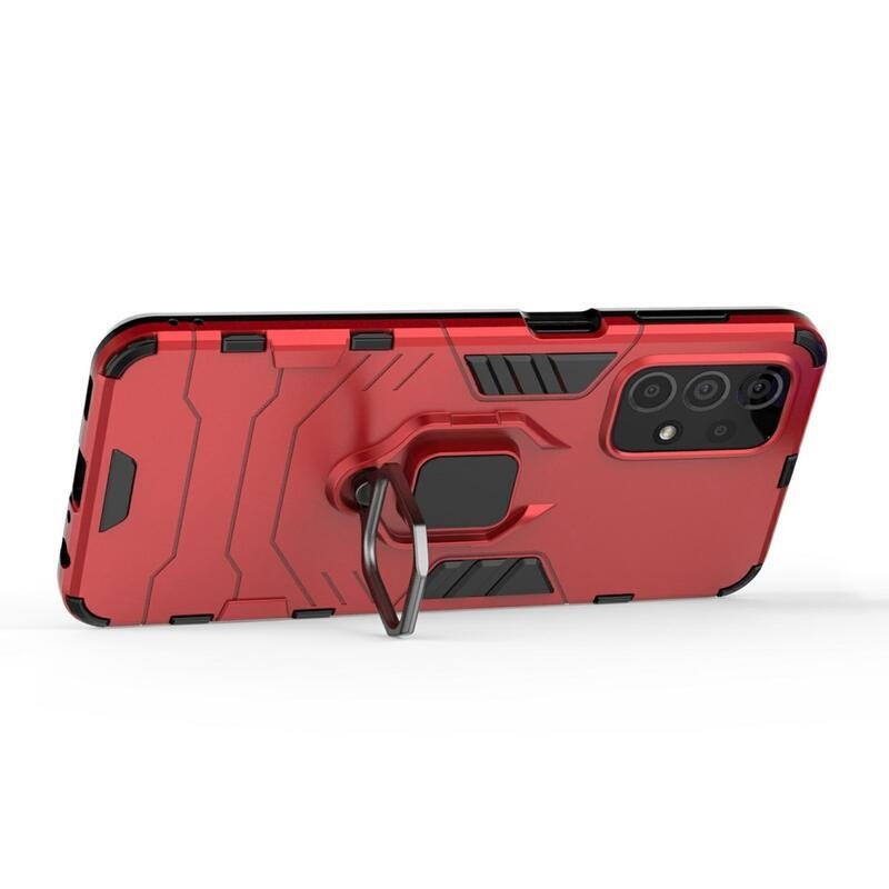 Guardy tartós hibrid borító ujjbeggyel Samsung Galaxy A23 4G/5G készülékhez - piros