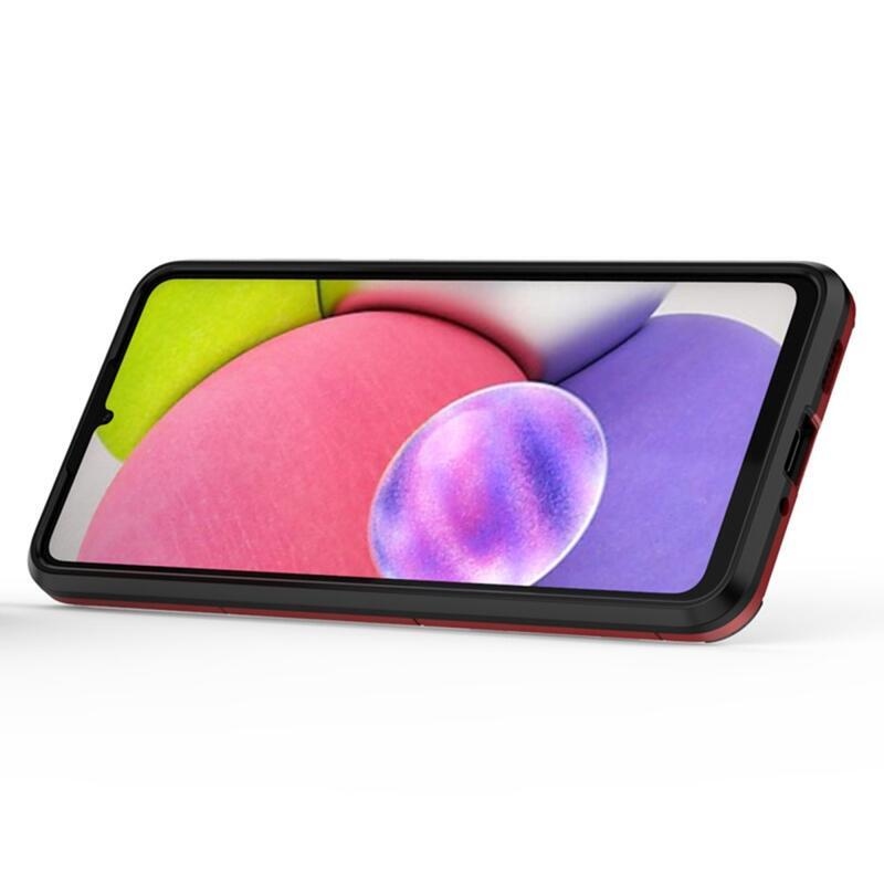 Guardy tartós hibrid borító ujjbeggyel Samsung Galaxy A33 5G készülékhez - piros