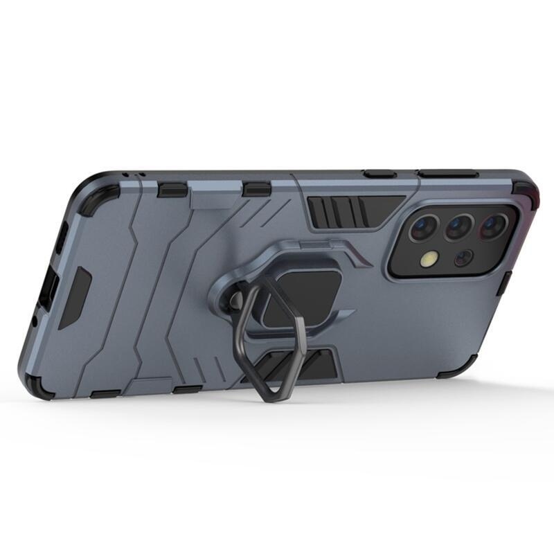 Guardy tartós hibrid borító ujjbeggyel Samsung Galaxy A33 5G készülékhez - kék