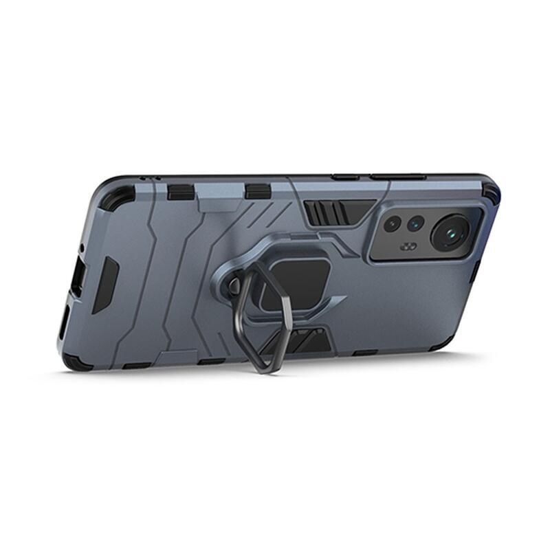 Guardy tartós hibrid borító ujjbeggyel Xiaomi 12/12X készülékhez - kék