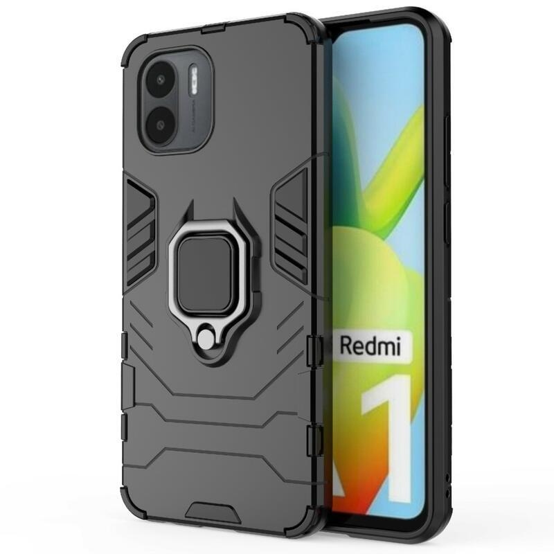 Guardy tartós hibrid borítás ujjmarkolattal Xiaomi Redmi A1/Redmi A2 - fekete