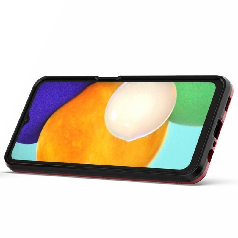 Guardy tartós hibrid borító ujjbeggyel Samsung Galaxy A13 4G készülékhez - piros